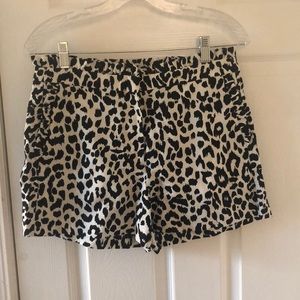 Jcrew leopard shorts